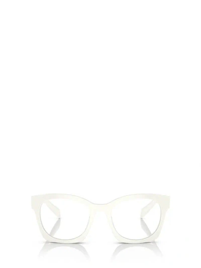 Shop Prada Eyewear Eyeglasses In White Ivory