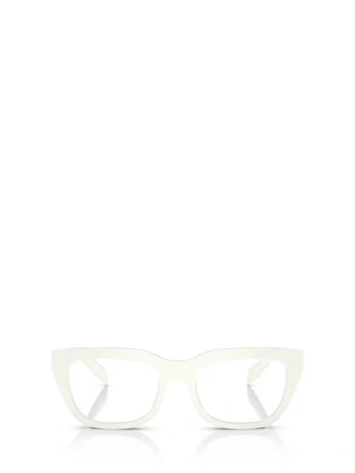 Shop Prada Eyewear Eyeglasses In White Ivory