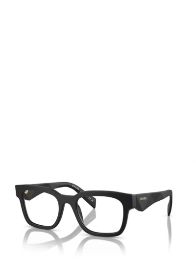 Shop Prada Eyewear Eyeglasses In Matte Black