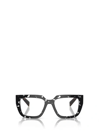 Shop Prada Eyewear Eyeglasses In Havana Black Transparent