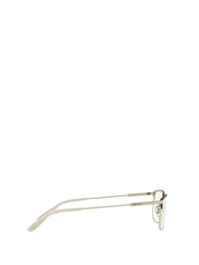 Shop Prada Eyewear Eyeglasses In Matte Burnished / Pale Gold