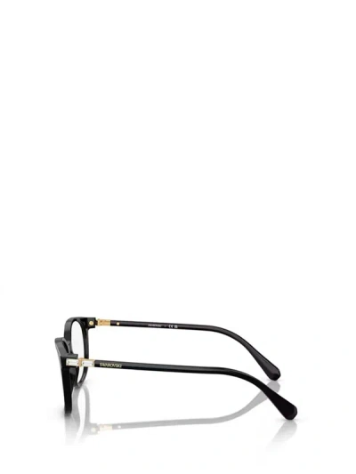 Shop Swarovski Eyeglasses In Solid Black