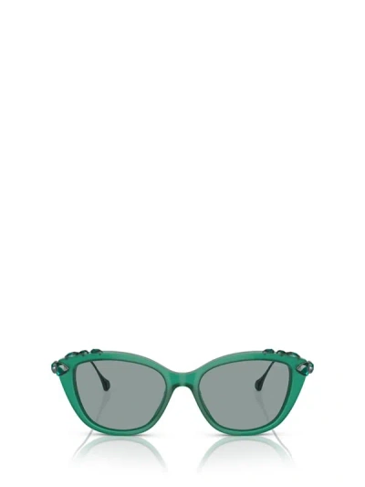 Shop Swarovski Sunglasses In Opal Green