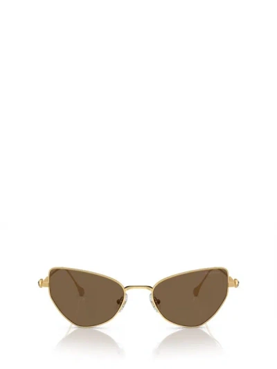 Shop Swarovski Sunglasses In Gold
