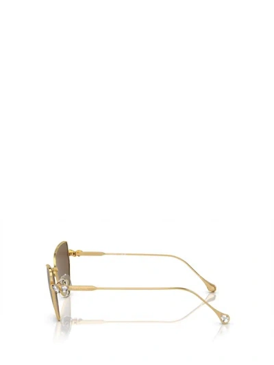 Shop Swarovski Sunglasses In Gold