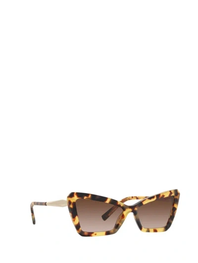 Shop Tiffany & Co . Sunglasses In Yellow Havana