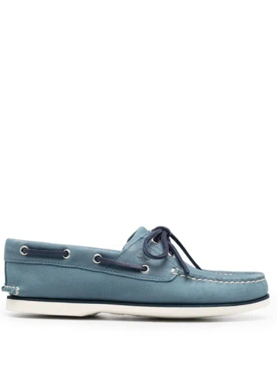 Shop Timberland Classic Boat 2 Eye Shoes In Dj51 Captain`s Blue