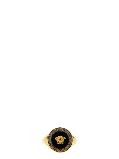 Shop Versace 'medusa' Ring In Gold