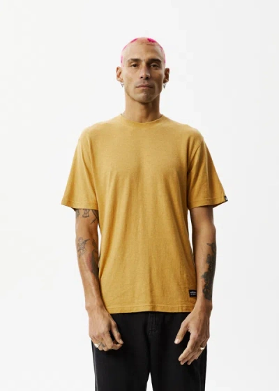 Shop Afends Hemp Retro T-shirt In Yellow