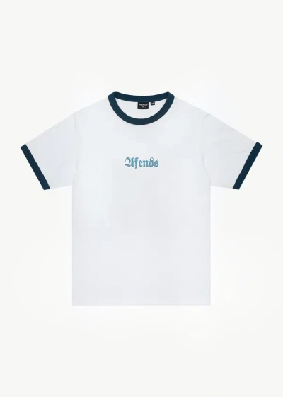 Shop Afends Ringer Tee In White