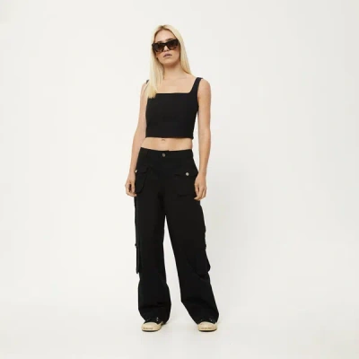 Shop Afends Recycled Cargo Pants In Black