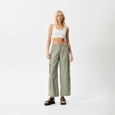 Shop Afends Cargo Pants In Green