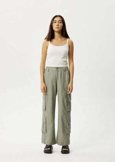 Shop Afends Cargo Pants In Green