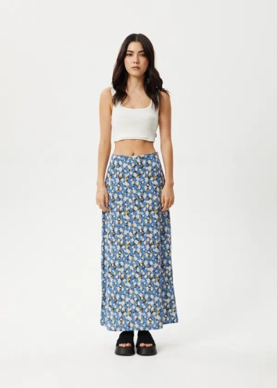 Shop Afends Maxi Skirt In Colour-blue