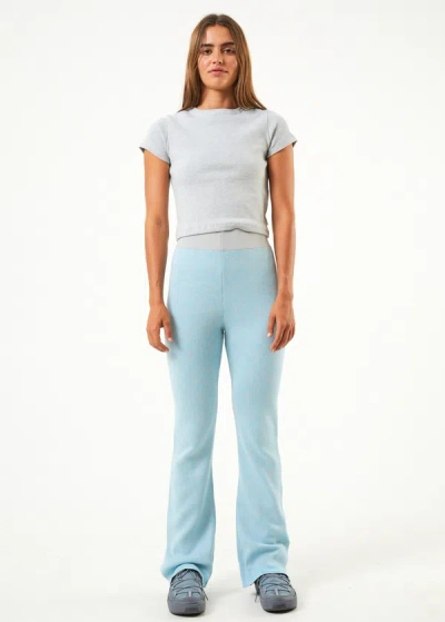 Shop Afends Recycled Knit Pants In Colour-blue