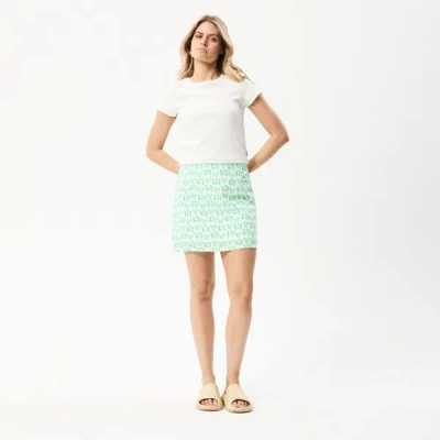 Shop Afends Hemp Mini Skirt In Green