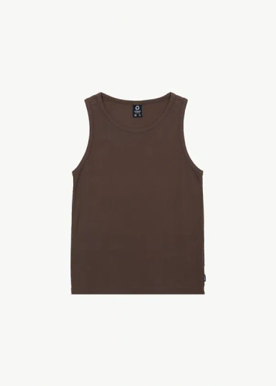 Shop Afends Recycled Rib Singlet In Brown