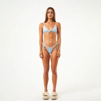 Shop Afends Recycled Tie Bikini Top In Colour-blue