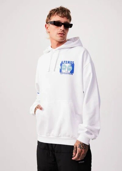 Shop Afends Organic Graphic Hoodie In White