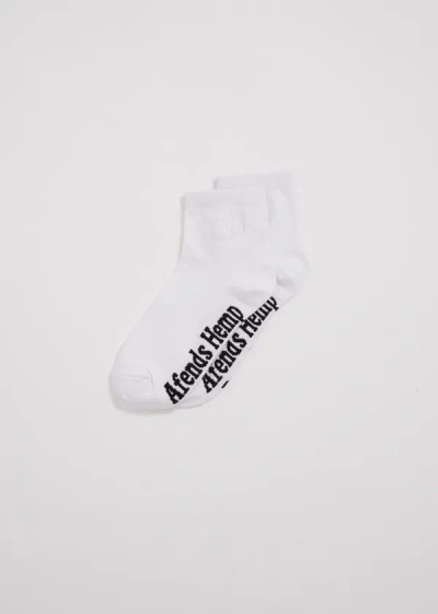 Shop Afends Hemp Crew Socks In White