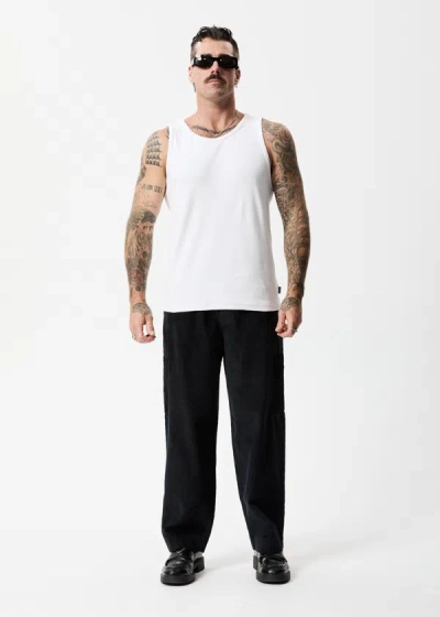 Shop Afends Hemp Corduroy Relaxed Pants In Black