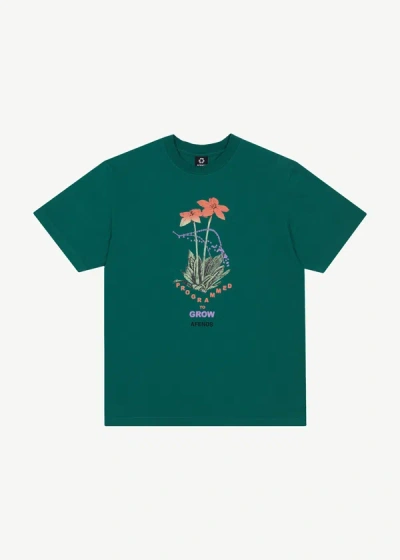Shop Afends Retro Graphic T-shirt In Green