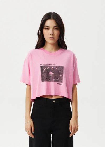 Shop Afends Oversized Tee In Pink
