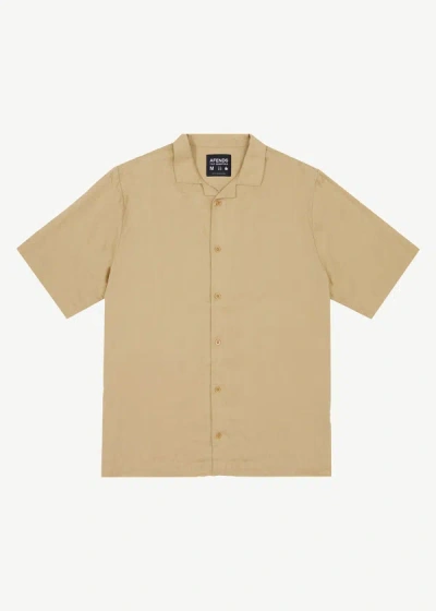 Shop Afends Hemp Cuban Short Sleeve Shirt In Brown
