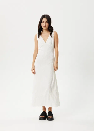 Shop Afends Seersucker Maxi Dress In White