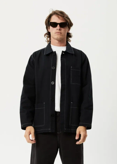 Shop Afends Recycled Workwear Jacket In Black