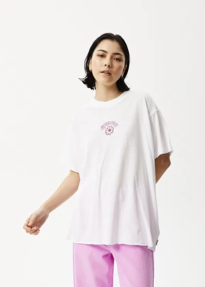 Shop Afends Oversized Graphic T-shirt In White