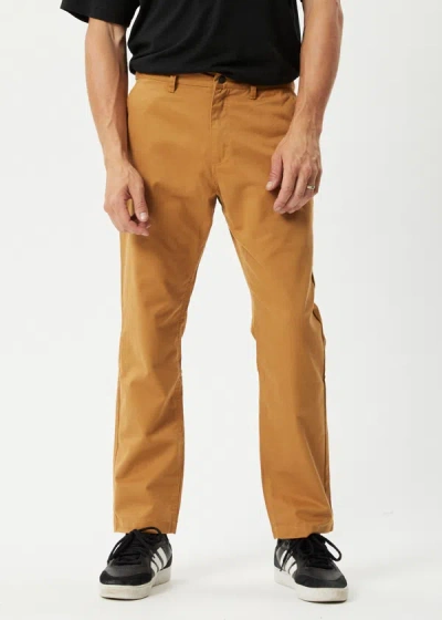 Shop Afends Recycled Relaxed Chino Pants In Brown
