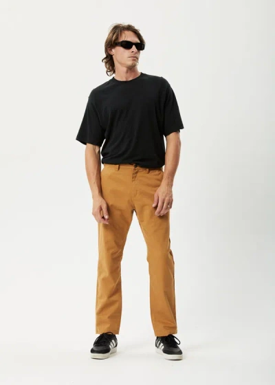 Shop Afends Recycled Relaxed Chino Pants In Brown