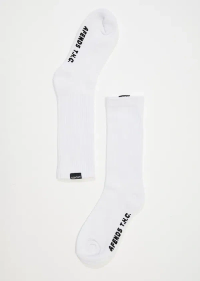 Shop Afends Hemp Crew Socks In White