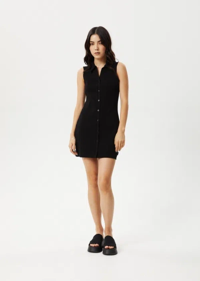 Shop Afends Rib Mini Dress In Black