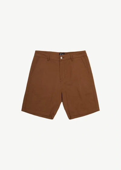 Shop Afends Recycled Fixed Waist Shorts In Brown