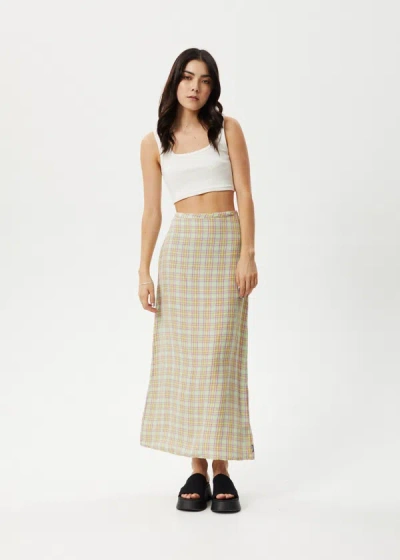 Shop Afends Maxi Skirt In Green