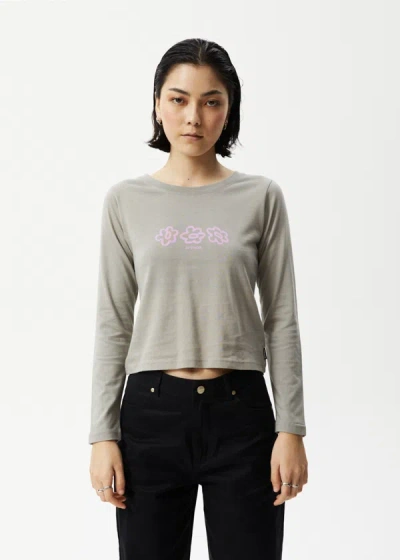 Shop Afends Long Sleeve Graphic T-shirt In Green