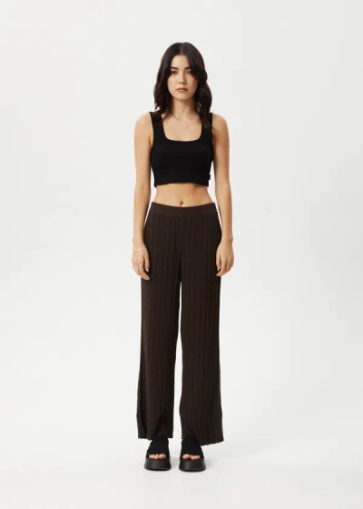 Shop Afends Knit Pant In Brown