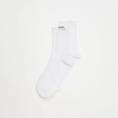 Shop Afends Hemp Rib Socks In White