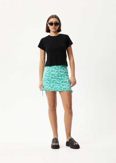 Shop Afends Recycled Mini Skirt In Green