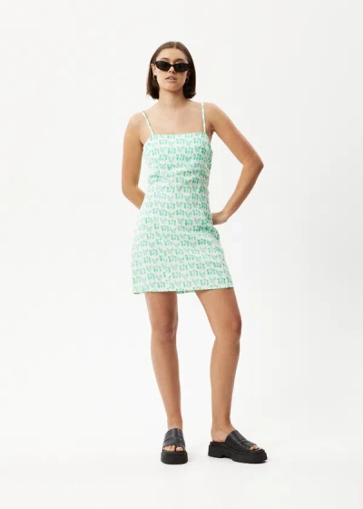 Shop Afends Hemp Mini Dress In Green