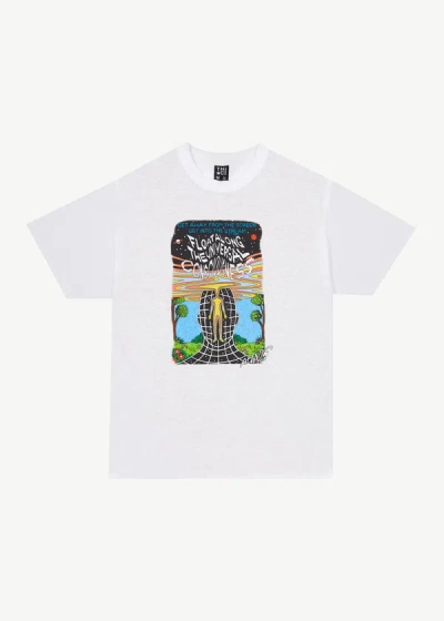 Shop Afends Boxy Graphic  T-shirt In White