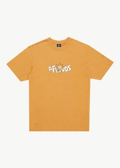 Shop Afends Retro Graphic T-shirt In Yellow