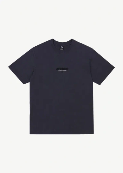 Shop Afends Retro Logo T-shirt In Grey