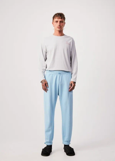Shop Afends Unisex Organic Sweat Pants In Colour-blue