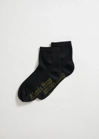 Shop Afends Ankle Socks One Pack In Black
