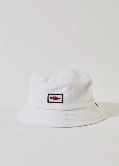 Shop Afends Recycled Fleece Bucket Hat In White