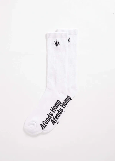Shop Afends Socks One Pack In White