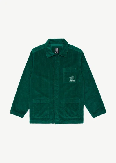 Shop Afends Corduroy Jacket In Green